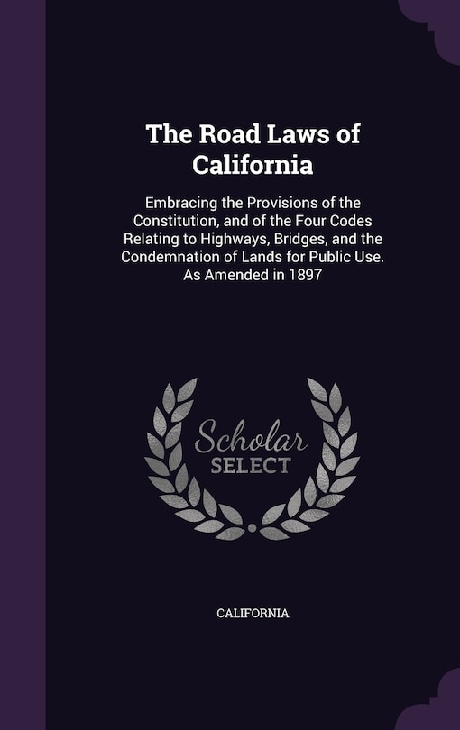 Couverture_The Road Laws of California