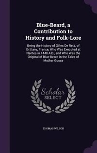 Front cover_Blue-Beard, a Contribution to History and Folk-Lore