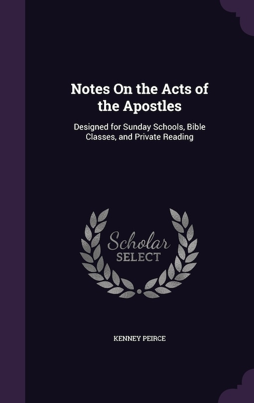 Couverture_Notes On the Acts of the Apostles