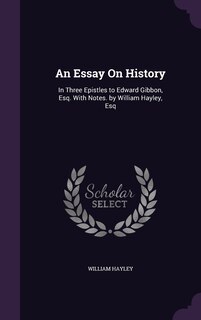 Front cover_An Essay On History