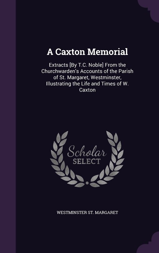 Front cover_A Caxton Memorial