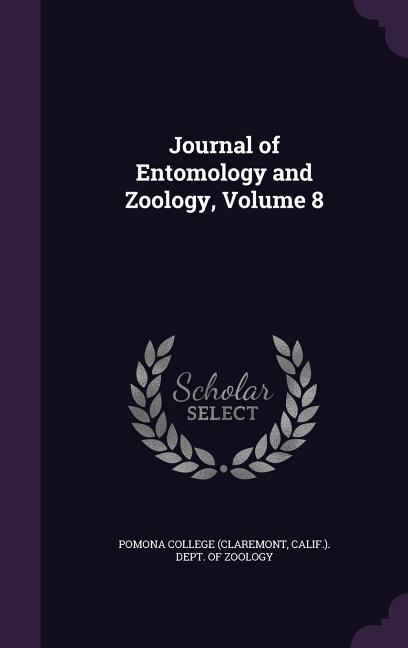 Journal of Entomology and Zoology, Volume 8
