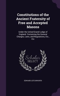Front cover_Constitutions of the Ancient Fraternity of Free and Accepted Masons