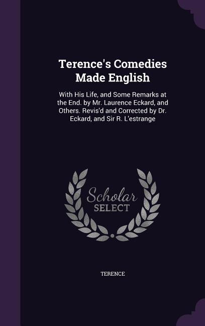 Front cover_Terence's Comedies Made English