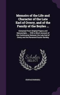 Front cover_Memoirs of the Life and Character of the Late Earl of Orrery, and of the Family of the Boyles ...