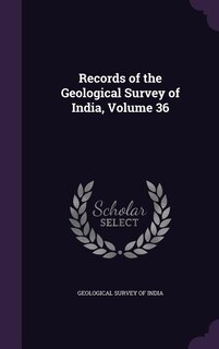 Front cover_Records of the Geological Survey of India, Volume 36