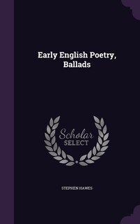 Couverture_Early English Poetry, Ballads