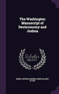 Front cover_The Washington Manuscript of Deuteronomy and Joshua