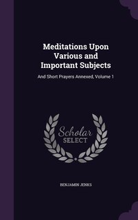 Couverture_Meditations Upon Various and Important Subjects
