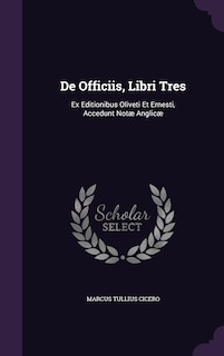 Front cover_De Officiis, Libri Tres