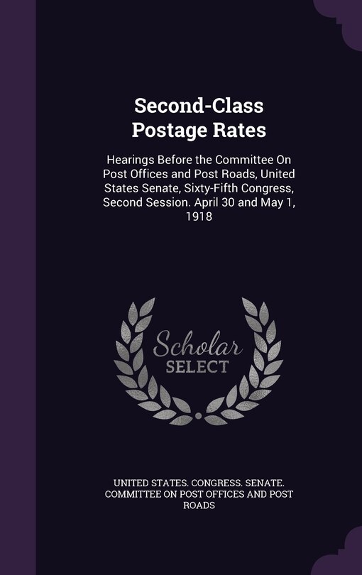 Front cover_Second-Class Postage Rates