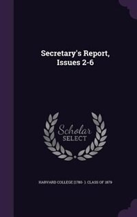 Front cover_Secretary's Report, Issues 2-6