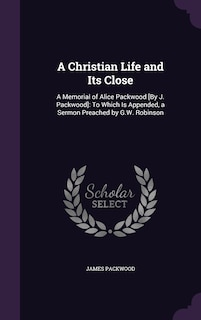 Couverture_A Christian Life and Its Close