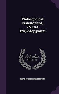 Front cover_Philosophical Transactions, Volume 174, part 2