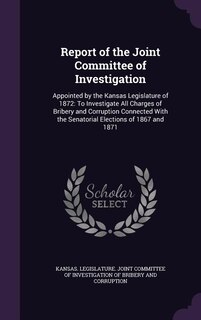 Couverture_Report of the Joint Committee of Investigation