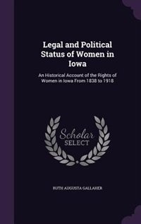 Front cover_Legal and Political Status of Women in Iowa