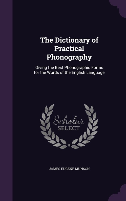 Couverture_The Dictionary of Practical Phonography