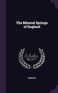 Front cover_The Mineral Springs of England