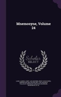Front cover_Mnemosyne, Volume 24