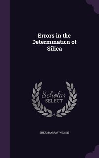 Couverture_Errors in the Determination of Silica