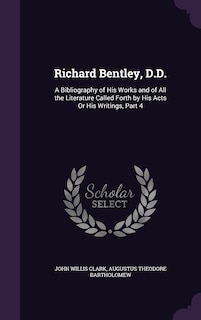 Couverture_Richard Bentley, D.D.