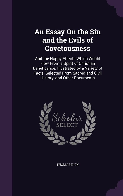 Front cover_An Essay On the Sin and the Evils of Covetousness