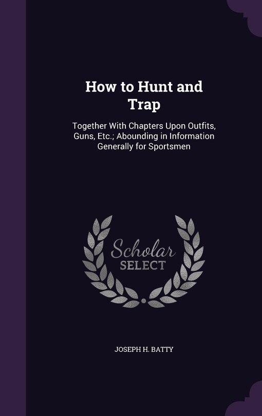 Couverture_How to Hunt and Trap