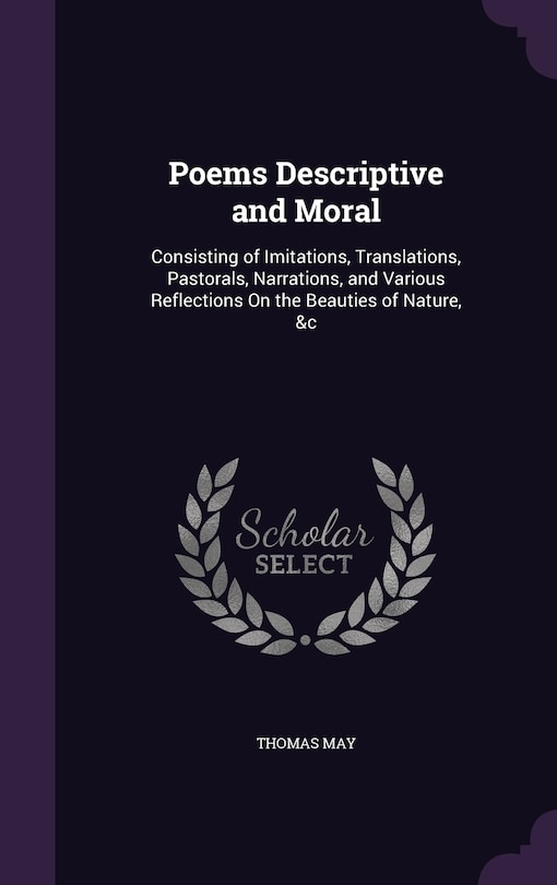 Front cover_Poems Descriptive and Moral
