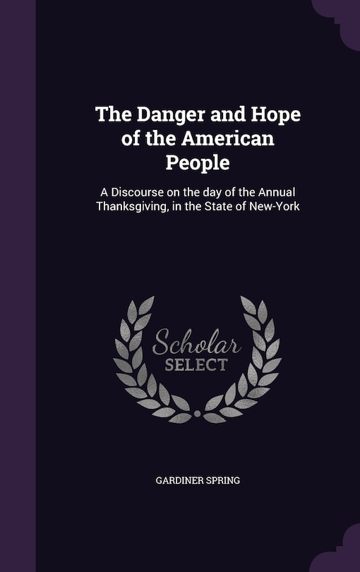 Front cover_The Danger and Hope of the American People
