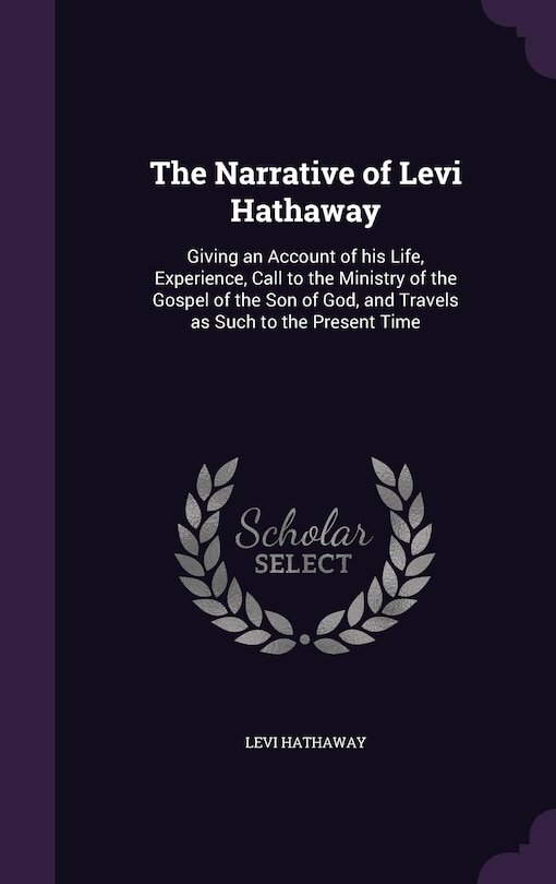 Couverture_The Narrative of Levi Hathaway