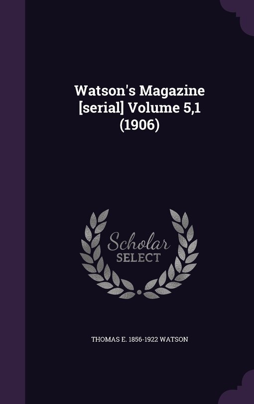 Couverture_Watson's Magazine [serial] Volume 5,1 (1906)