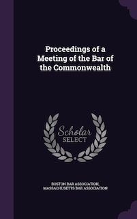 Couverture_Proceedings of a Meeting of the Bar of the Commonwealth
