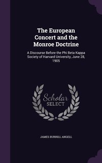 Front cover_The European Concert and the Monroe Doctrine