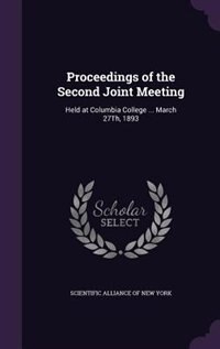 Couverture_Proceedings of the Second Joint Meeting