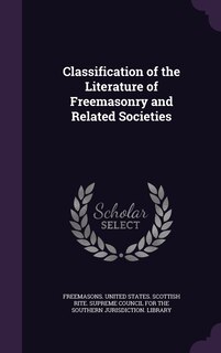 Front cover_Classification of the Literature of Freemasonry and Related Societies