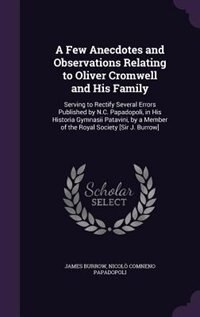 Front cover_A Few Anecdotes and Observations Relating to Oliver Cromwell and His Family