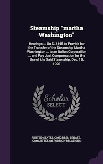 Front cover_Steamship martha Washington