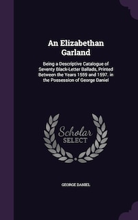 Front cover_An Elizabethan Garland