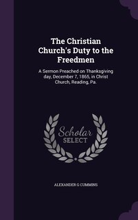 Front cover_The Christian Church's Duty to the Freedmen