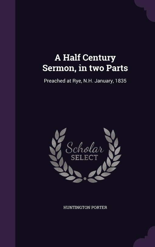 Couverture_A Half Century Sermon, in two Parts