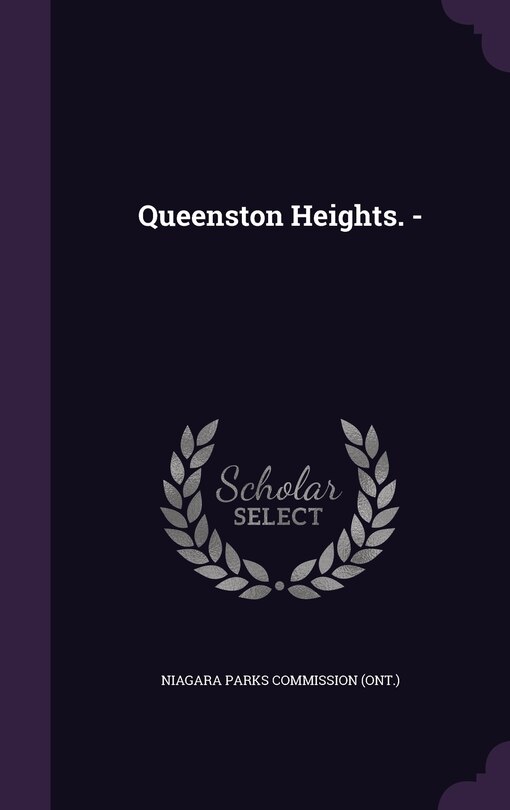 Front cover_Queenston Heights. -