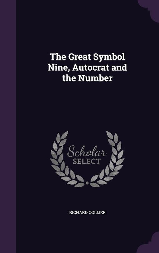 Couverture_The Great Symbol Nine, Autocrat and the Number