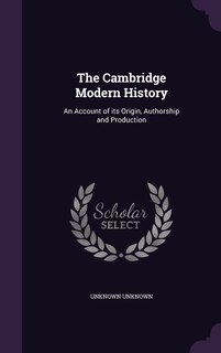 Front cover_The Cambridge Modern History