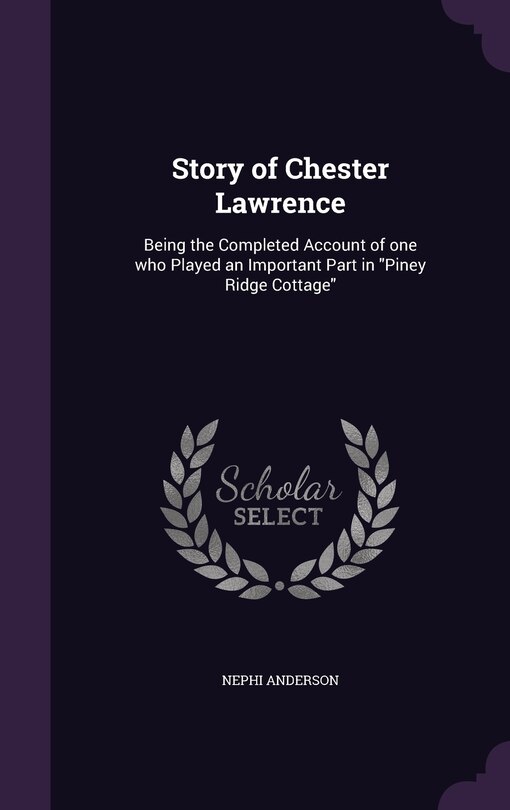 Front cover_Story of Chester Lawrence