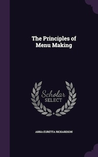 Couverture_The Principles of Menu Making