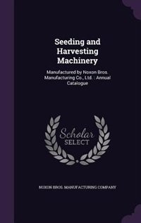 Front cover_Seeding and Harvesting Machinery