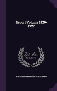 Front cover_Report Volume 1926-1927