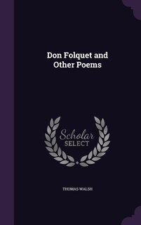 Couverture_Don Folquet and Other Poems