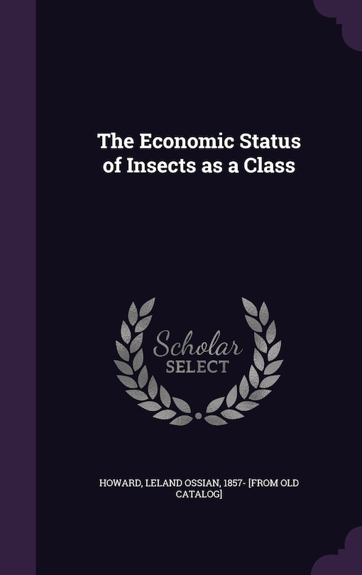 Couverture_The Economic Status of Insects as a Class