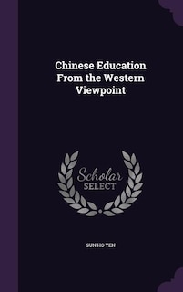 Couverture_Chinese Education From the Western Viewpoint
